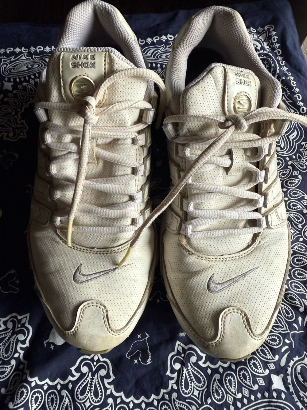 Nike Shox Leather Sneakers with Swoosh size 8.5